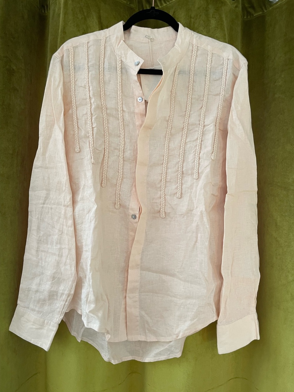 Aya Sacred Wear Men’s Linen Shirt - Picture 2 of 8